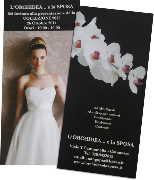 L'orchidea.. e la sposa, OPEN DAY il 26 OTTOBRE a Catanzaro