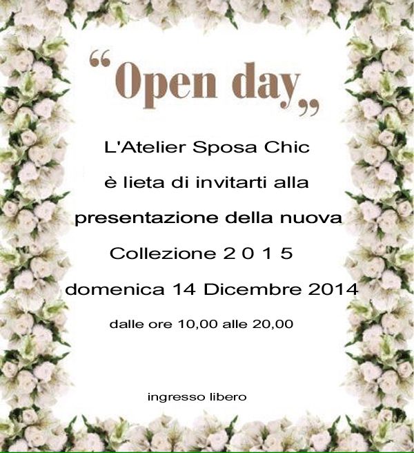 OPEN DAY DA SPOSA CHIC A LECCE