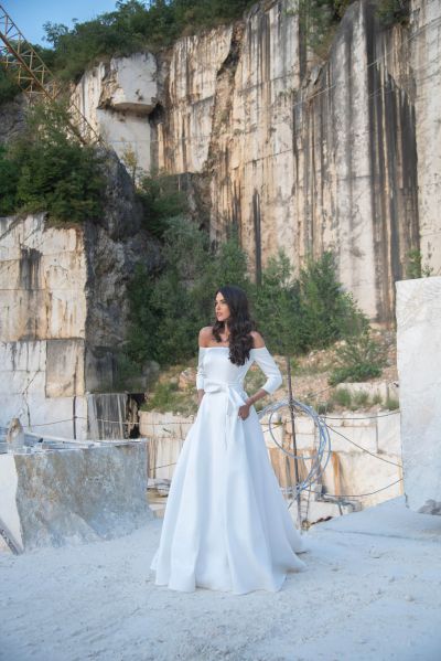 Abito da sposa Luciana body + Luciana gonna